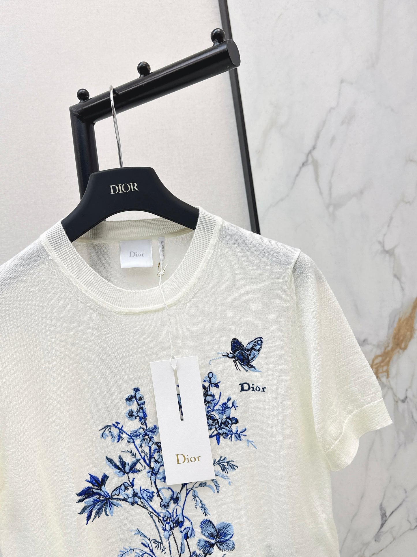26ss Floral Embroidery Short-Sleeve T-Shirt