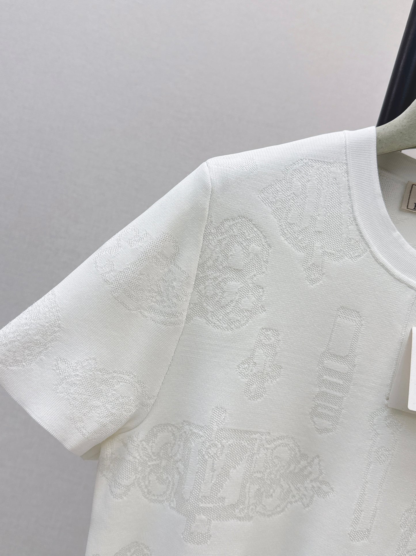 26ss Metal Button Wool Short-Sleeve T-Shirt