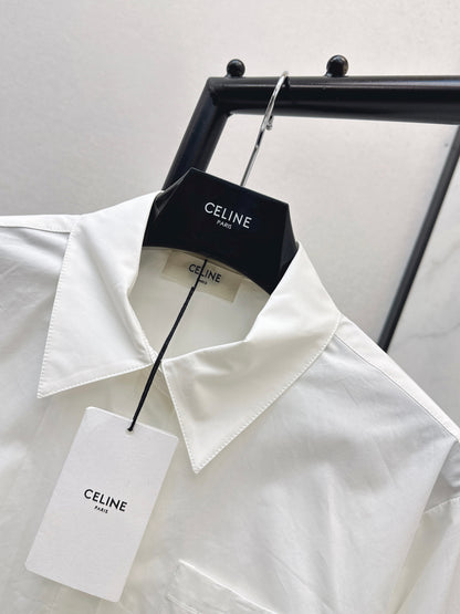 26ss Horse-drawn carriage embroidered shirt