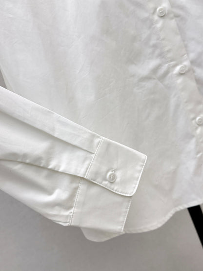 26ss Horse-drawn carriage embroidered shirt