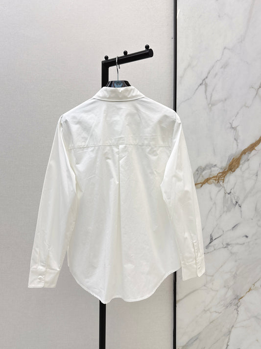 26ss Horse-drawn carriage embroidered shirt