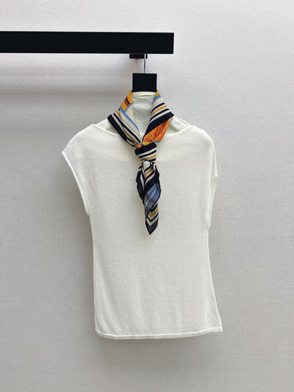 26ss Silk Scarf Knitwear