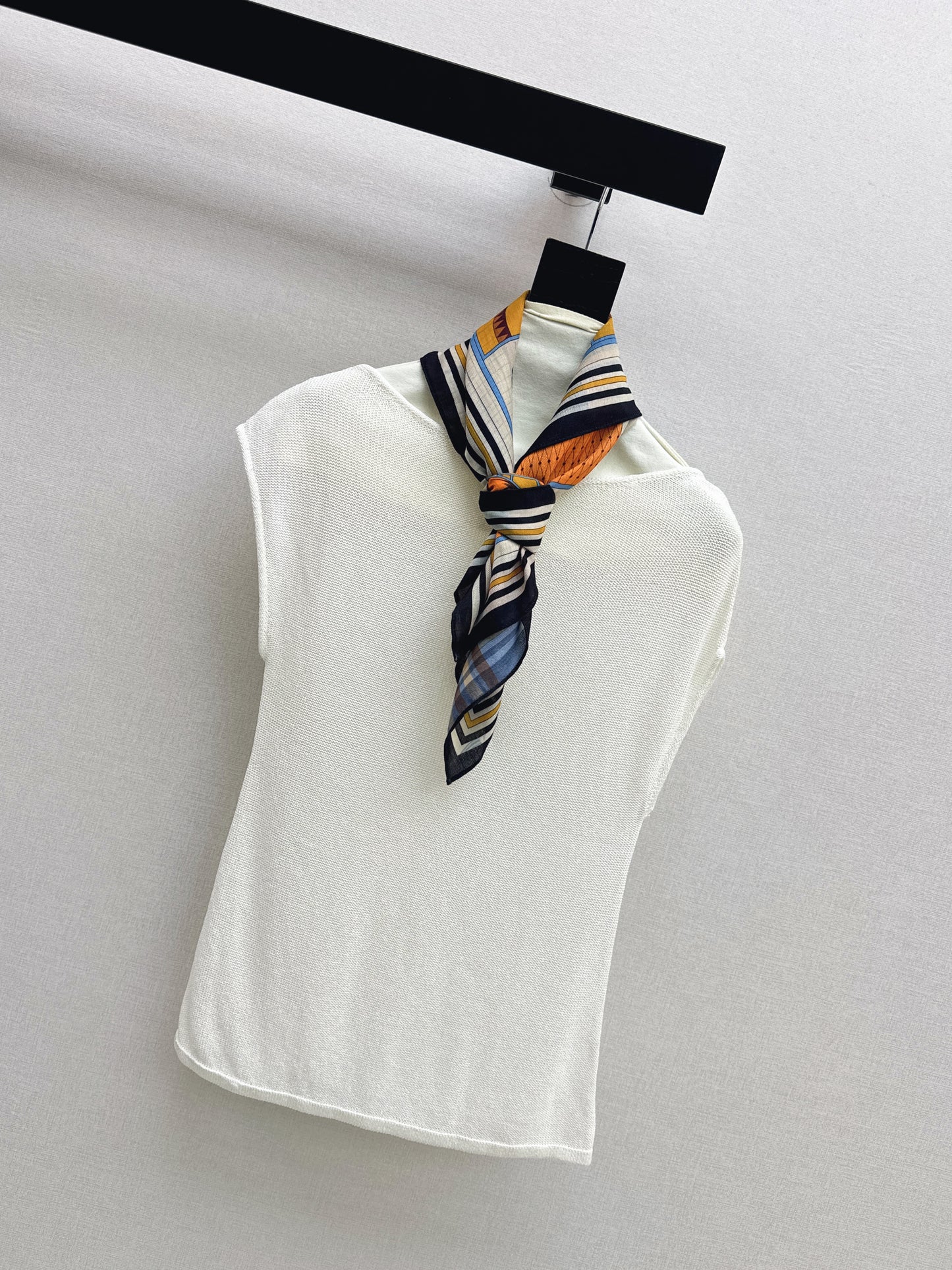 26ss Silk Scarf Knitwear