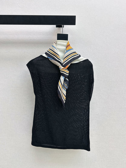 26ss Silk Scarf Knitwear