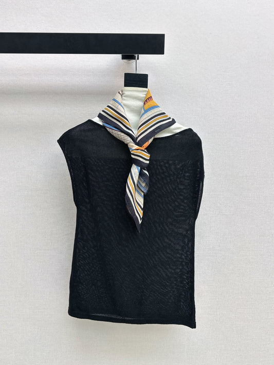 26ss Silk Scarf Knitwear