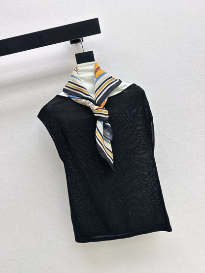 26ss Silk Scarf Knitwear