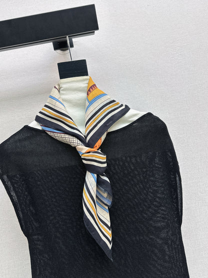 26ss Silk Scarf Knitwear