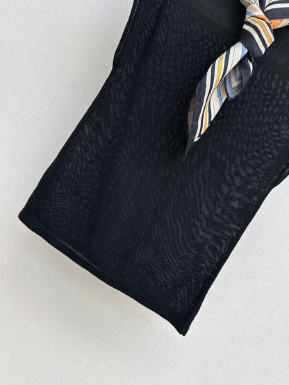 26ss Silk Scarf Knitwear