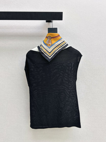 26ss Silk Scarf Knitwear