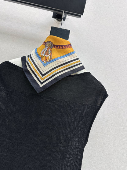 26ss Silk Scarf Knitwear