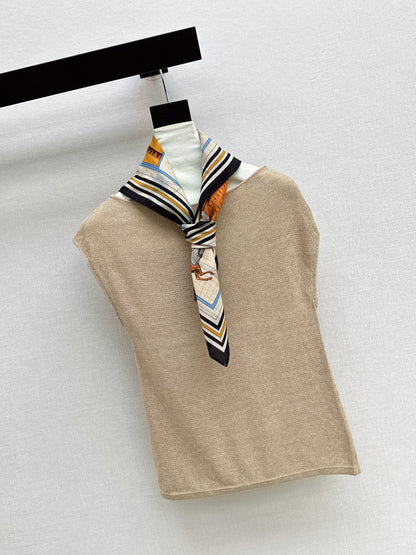 26ss Silk Scarf Knitwear