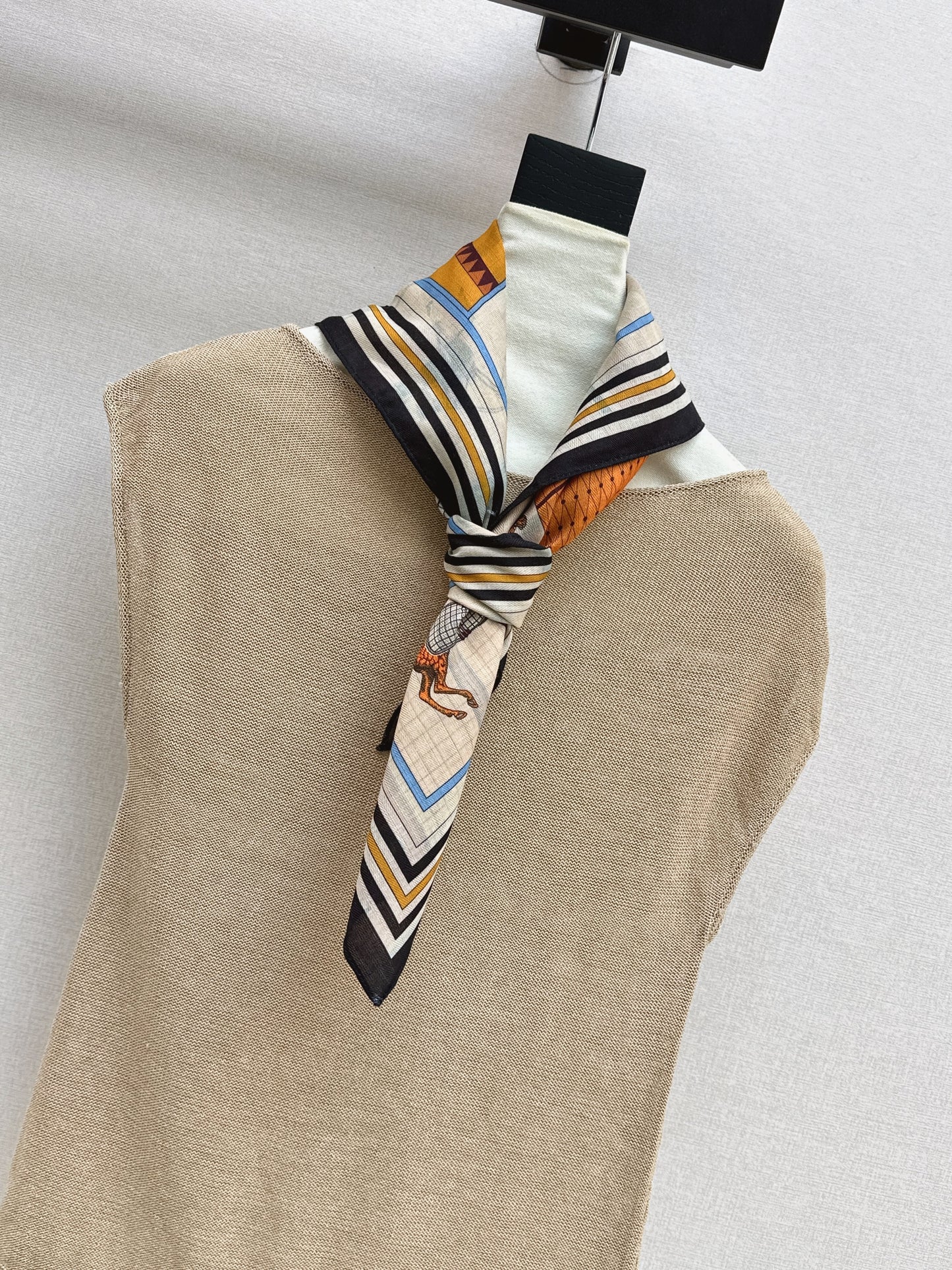 26ss Silk Scarf Knitwear