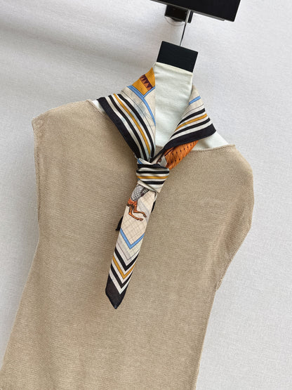 26ss Silk Scarf Knitwear