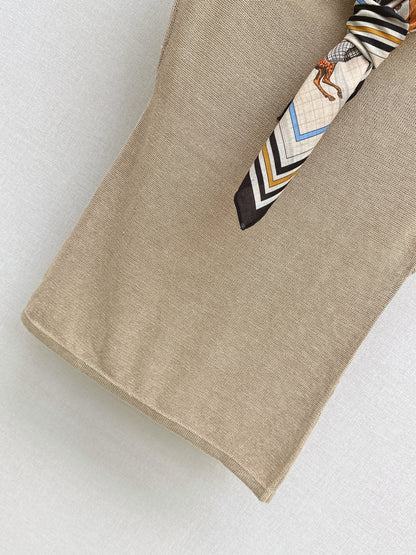 26ss Silk Scarf Knitwear