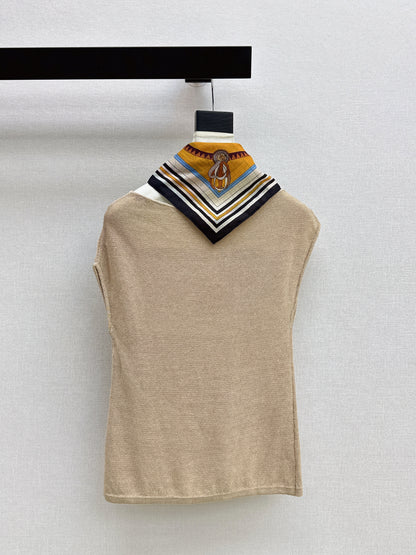 26ss Silk Scarf Knitwear