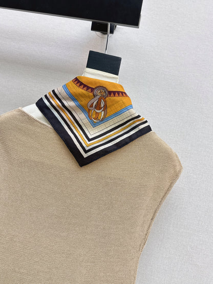 26ss Silk Scarf Knitwear
