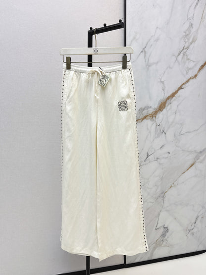26ss High-waisted wide-leg trousers