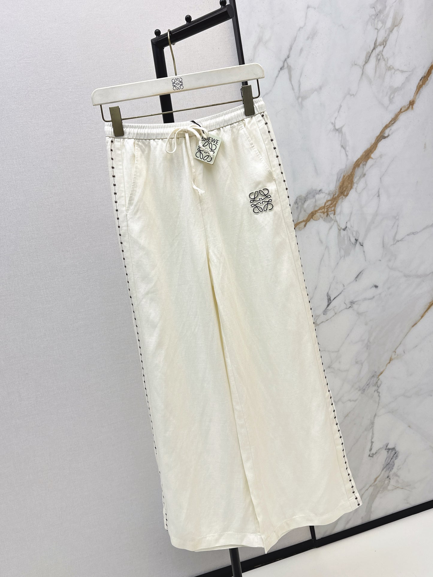 26ss High-waisted wide-leg trousers
