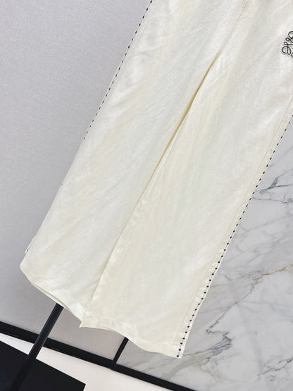 26ss High-waisted wide-leg trousers