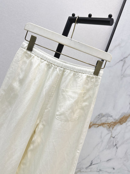 26ss High-waisted wide-leg trousers