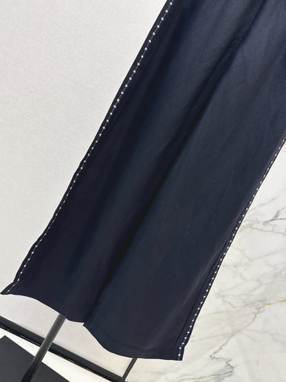 26ss High-waisted wide-leg trousers