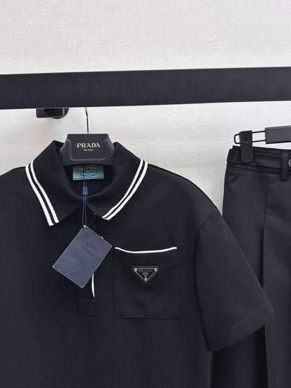 26ss Youthful polo shirt + pleated skirt
