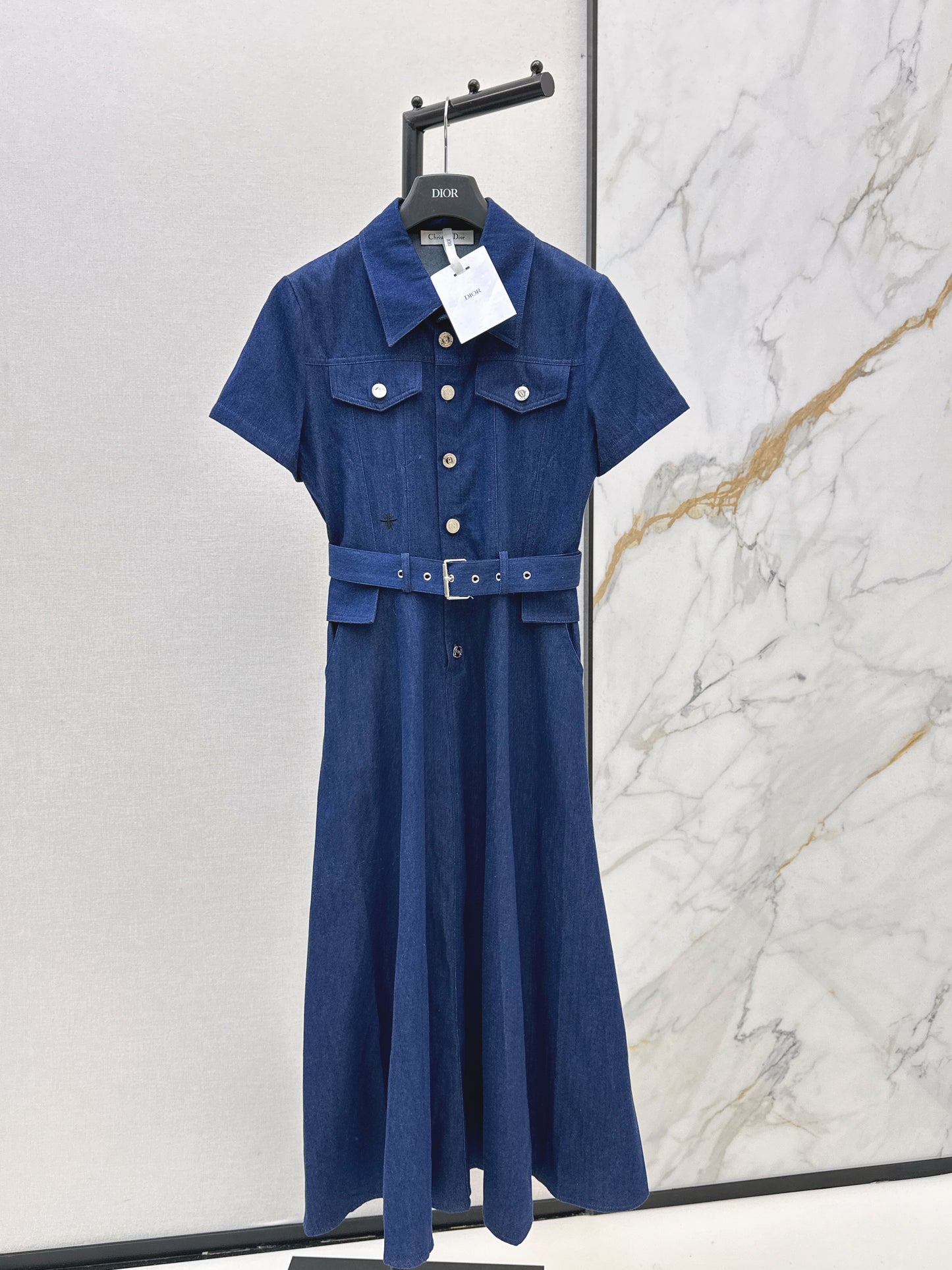 26ss Long Denim Dress