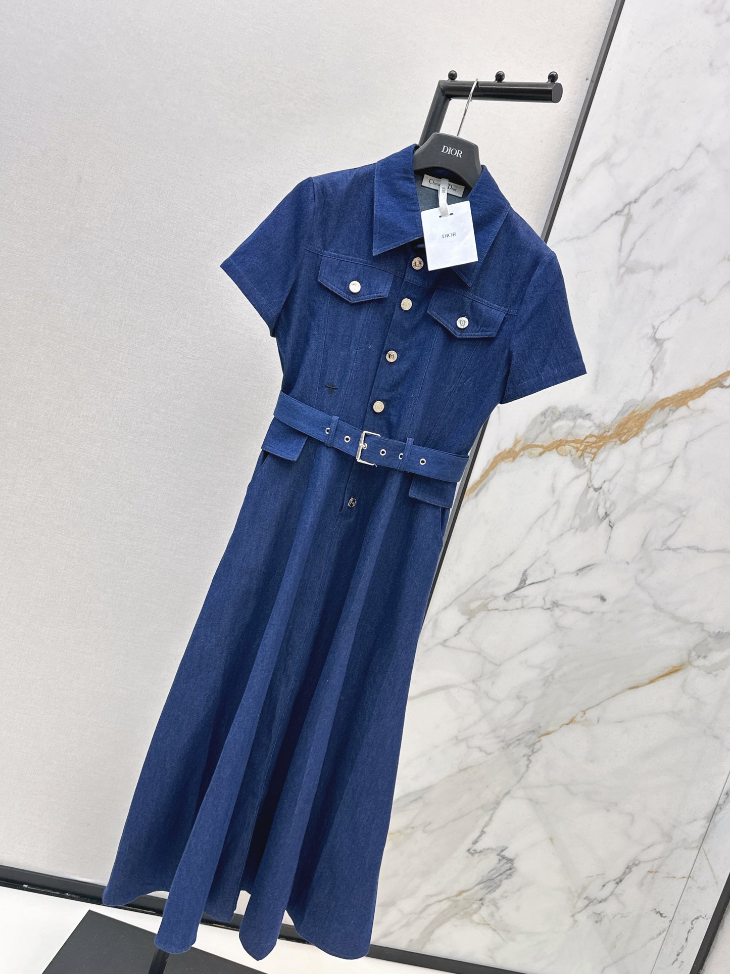 26ss Long Denim Dress