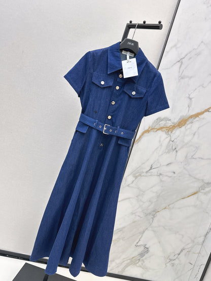 26ss Long Denim Dress