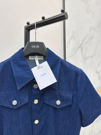 26ss Long Denim Dress