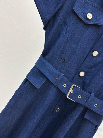 26ss Long Denim Dress