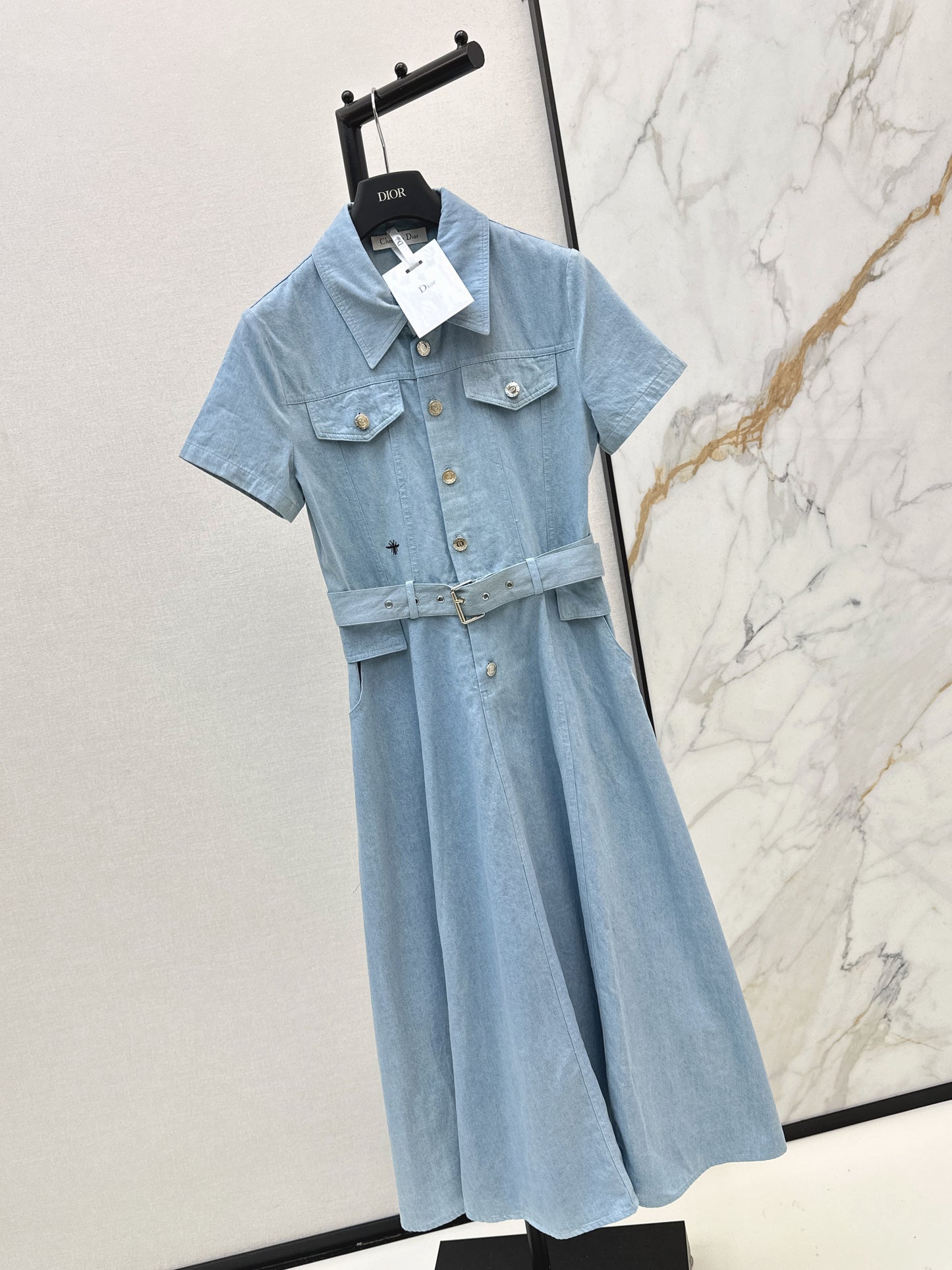 26ss Long Denim Dress