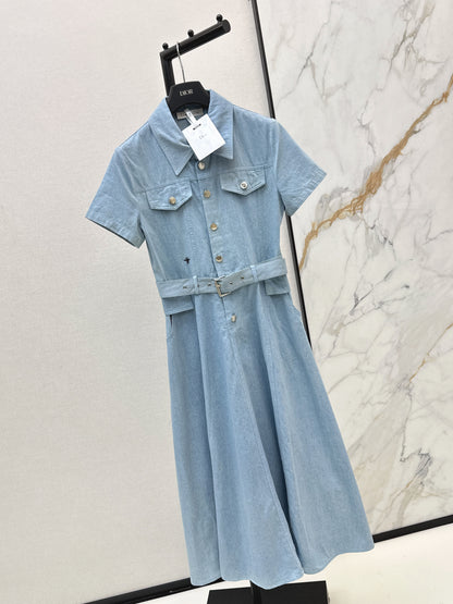 26ss Long Denim Dress