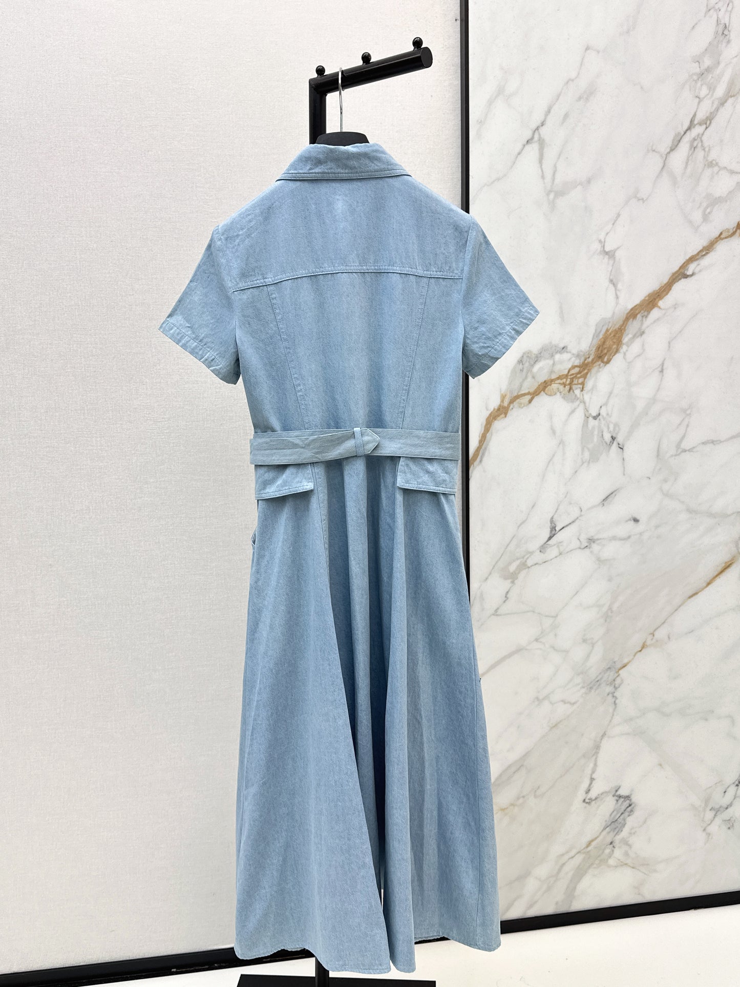 26ss Long Denim Dress