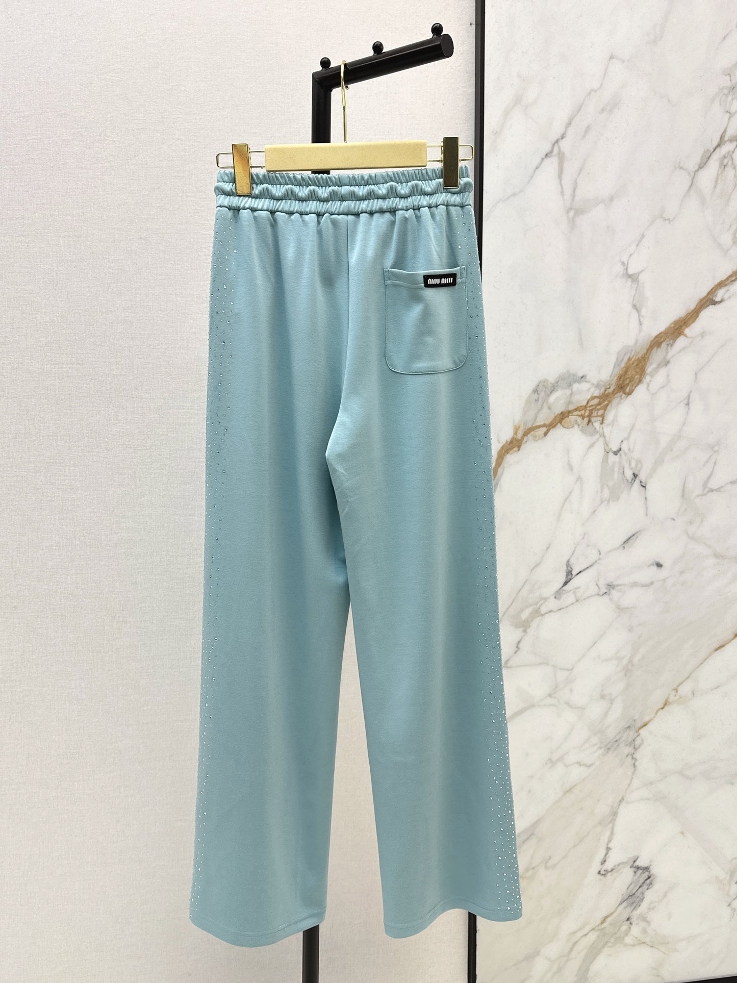 26ss Logo-embellished straight-leg pants