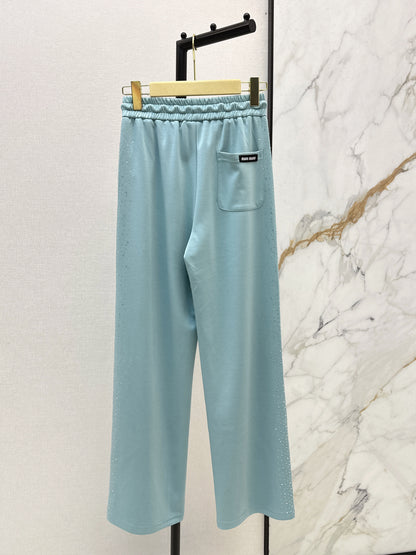 26ss Logo-embellished straight-leg pants