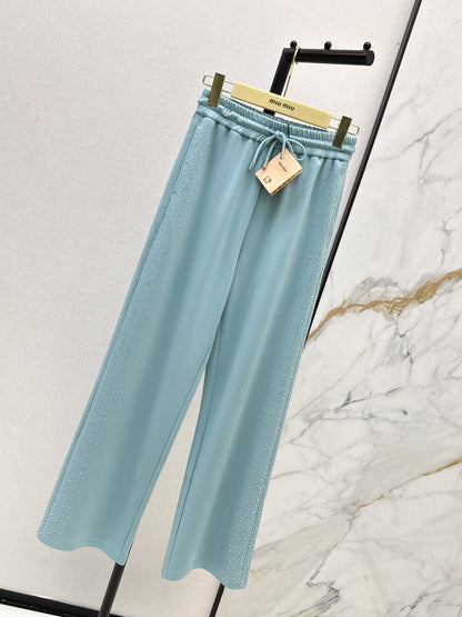 26ss Logo-embellished straight-leg pants