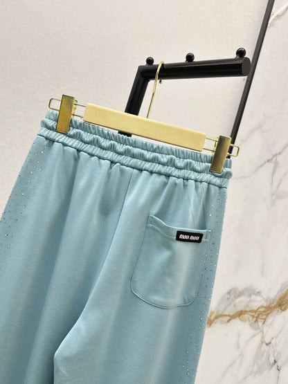 26ss Logo-embellished straight-leg pants