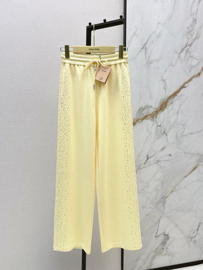 26ss Logo-embellished straight-leg pants