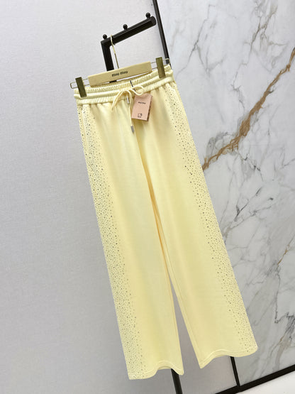 26ss Logo-embellished straight-leg pants