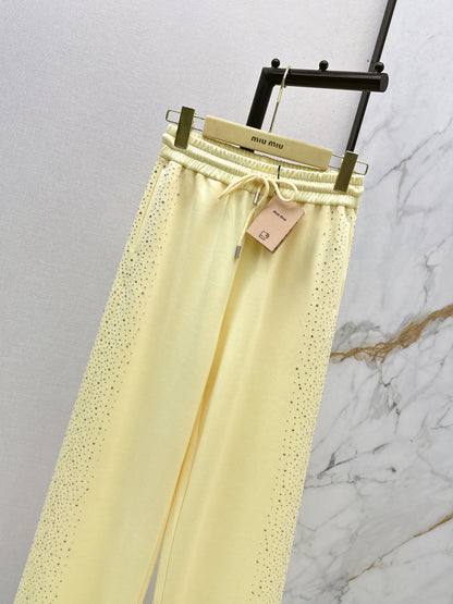26ss Logo-embellished straight-leg pants