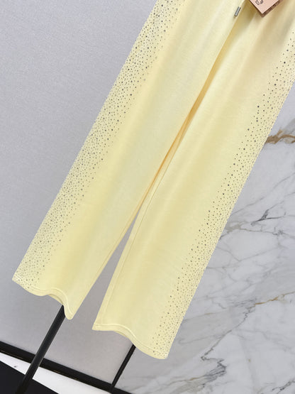 26ss Logo-embellished straight-leg pants