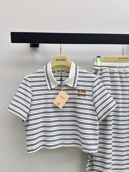 26ss Casual Striped Set