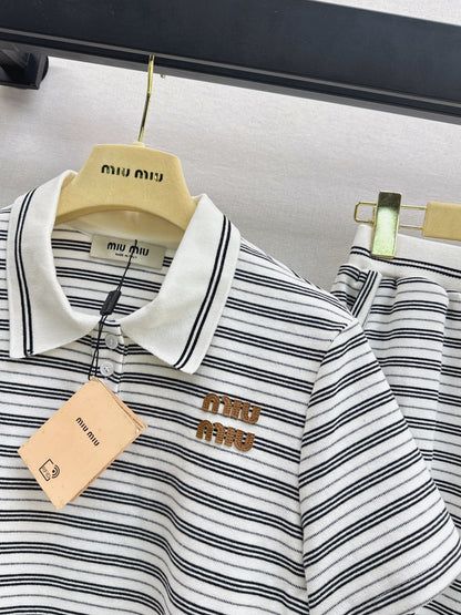 26ss Casual Striped Set
