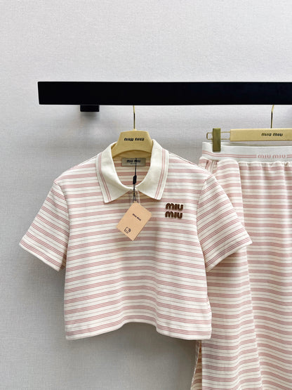 26ss Casual Striped Set