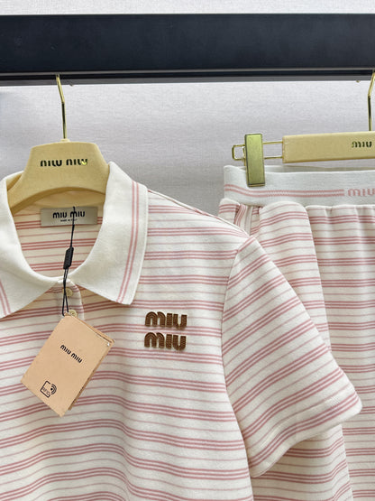 26ss Casual Striped Set