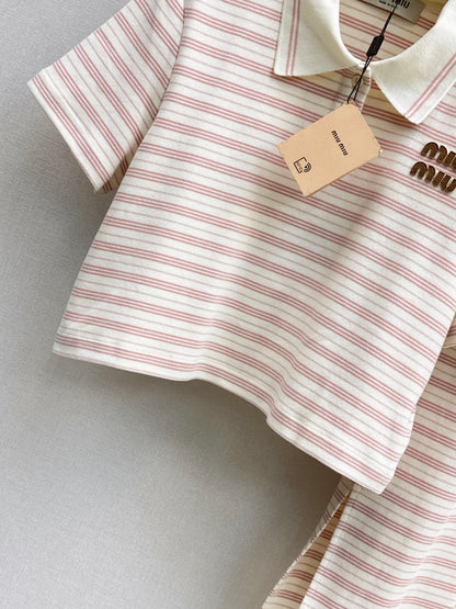 26ss Casual Striped Set