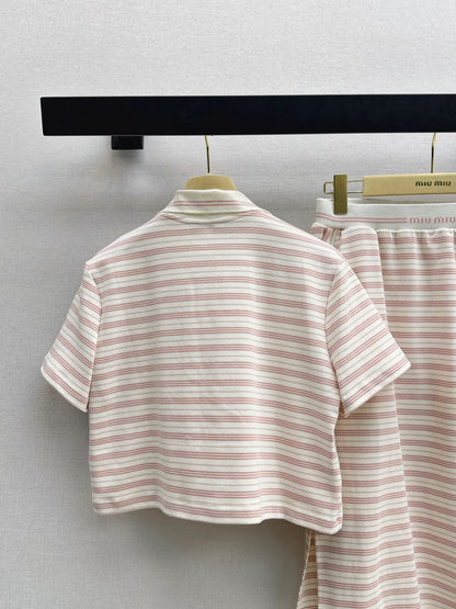 26ss Casual Striped Set
