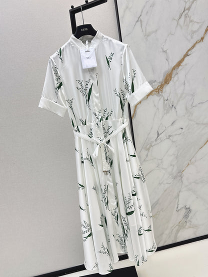 26ss Printed Long Dress