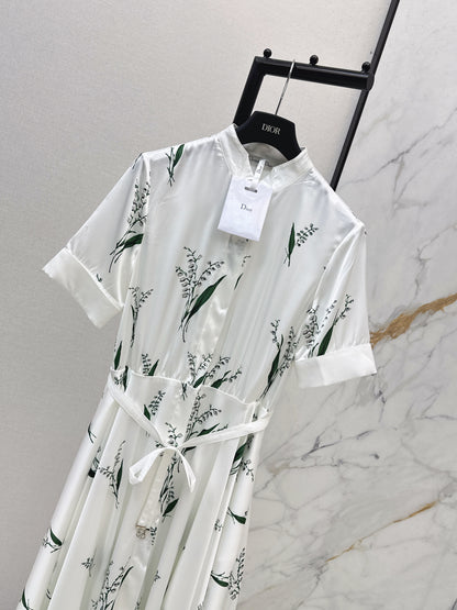 26ss Printed Long Dress